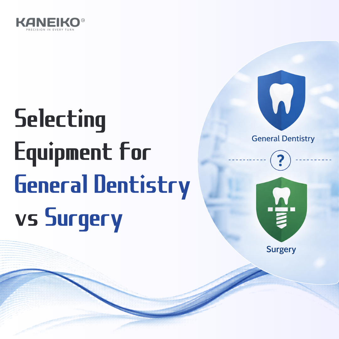Kaneiko equipment guide for selecting handpieces in general dentistry and surgery