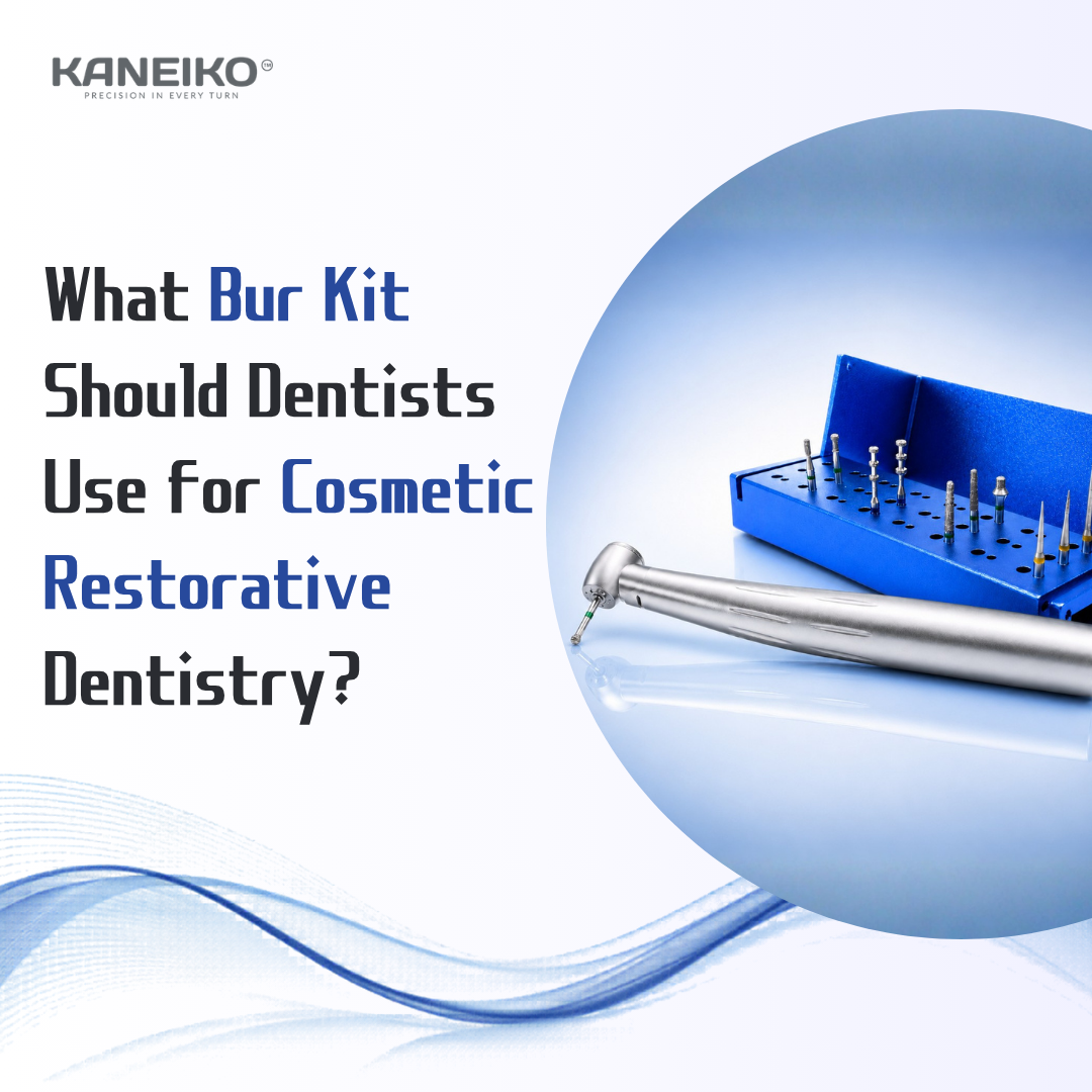 Kaneiko bur kit and handpiece for cosmetic restorative dentistry and veneer preparation