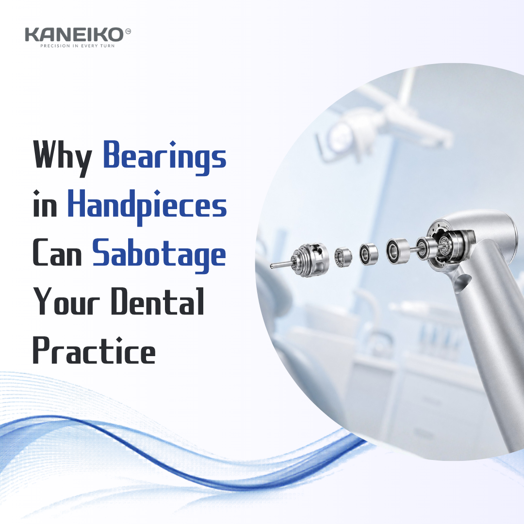 Kaneiko dental handpiece bearing system showing internal components for handpiece performance guide