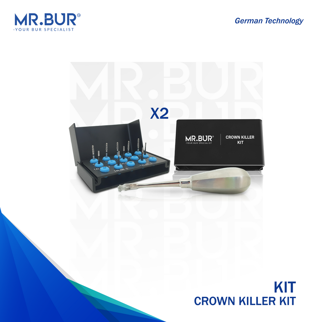 MR.BUR Crown Killer Kit with tools and packaging on a white background