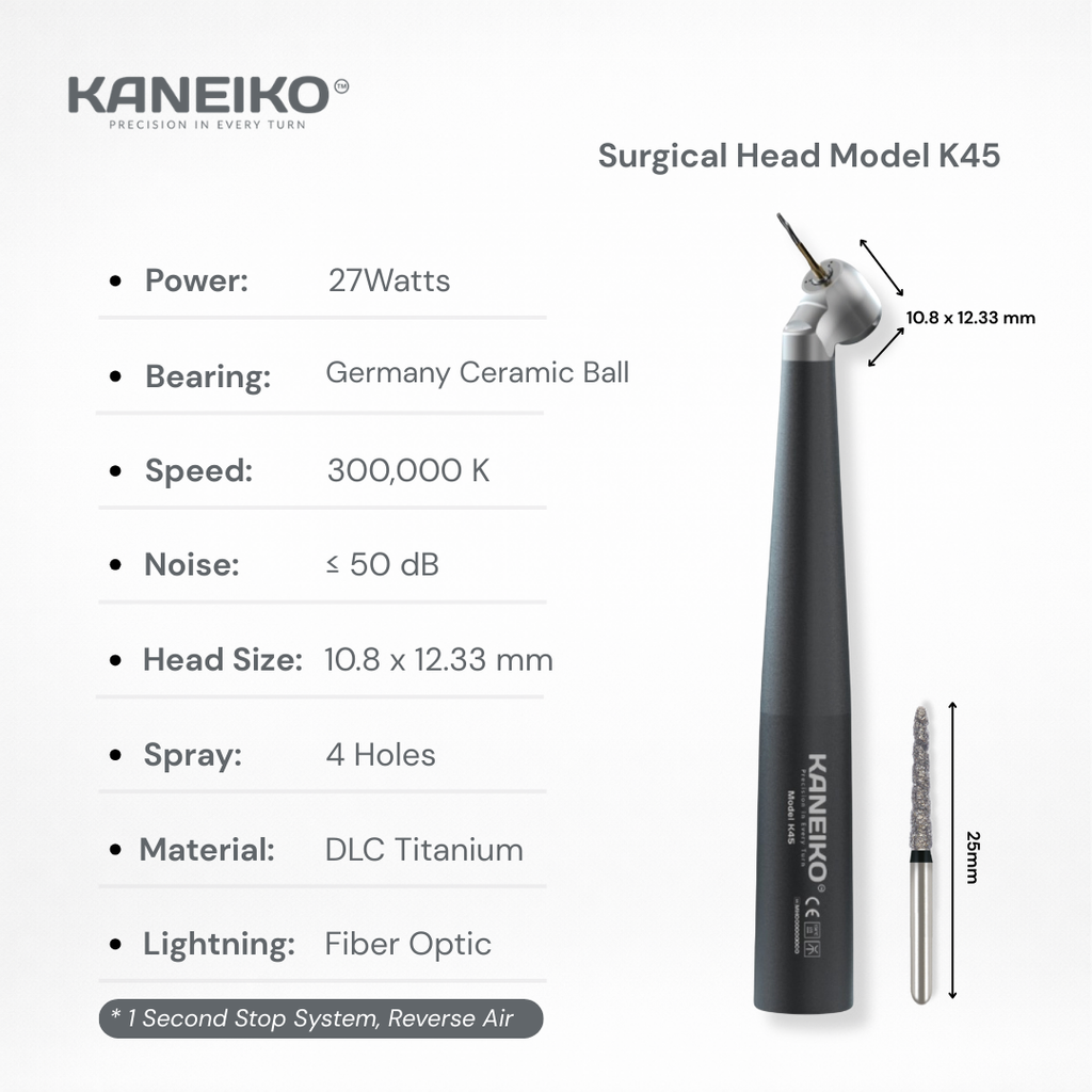 Kaneiko Surgical Head Model K45 with specifications on a white background