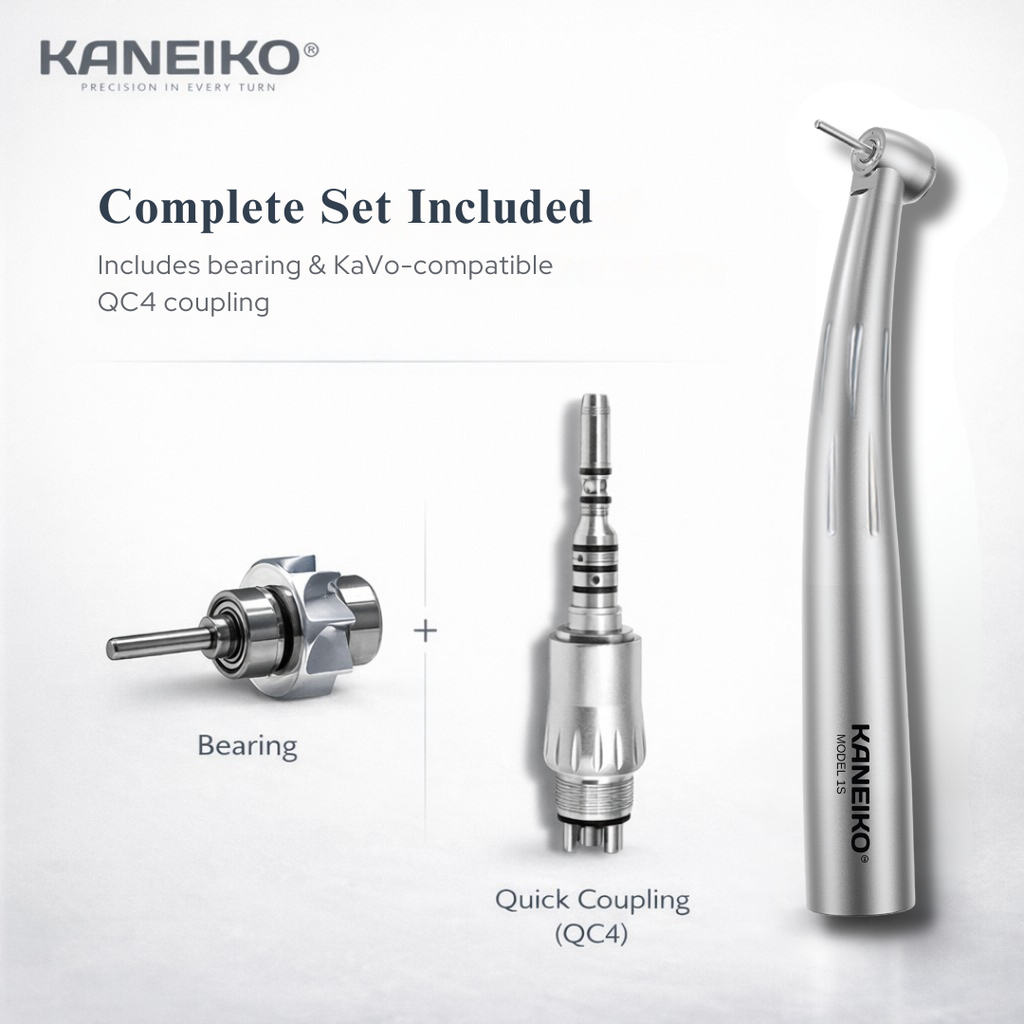 Kaneiko Mini Head Model 1S set with bearing and KaVo-compatible QC4 quick coupling included