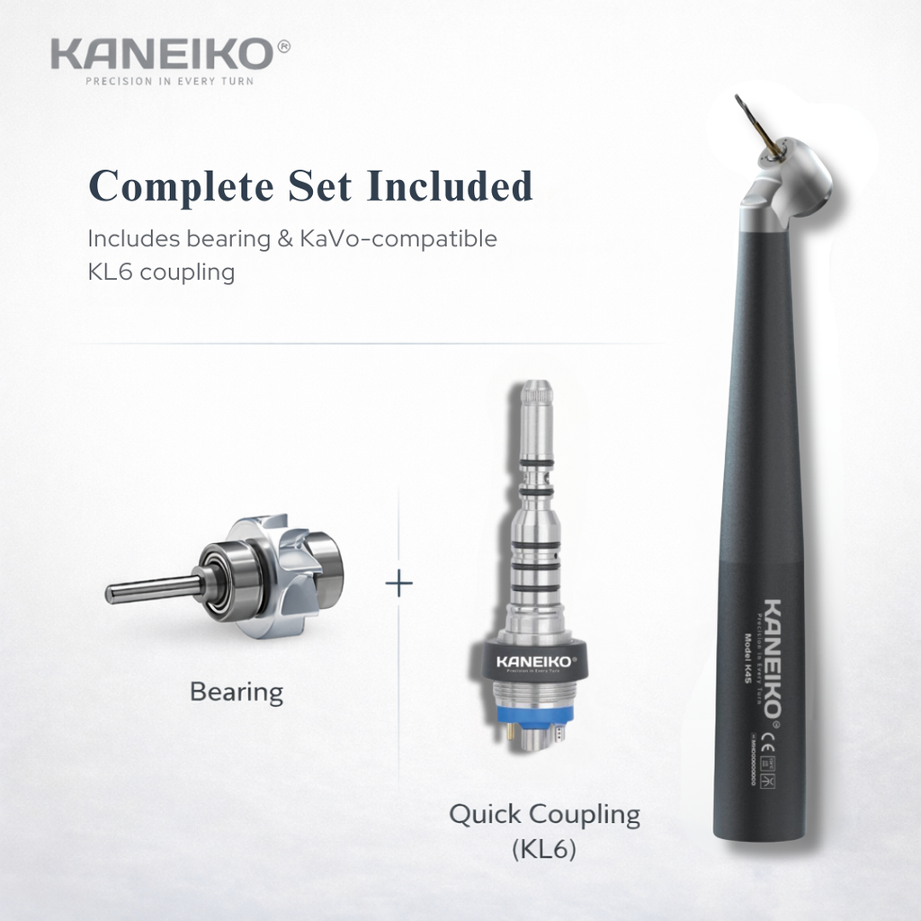 Kaneiko Surgical Head Model K45 set with bearing and KaVo-compatible KL6 quick coupling included