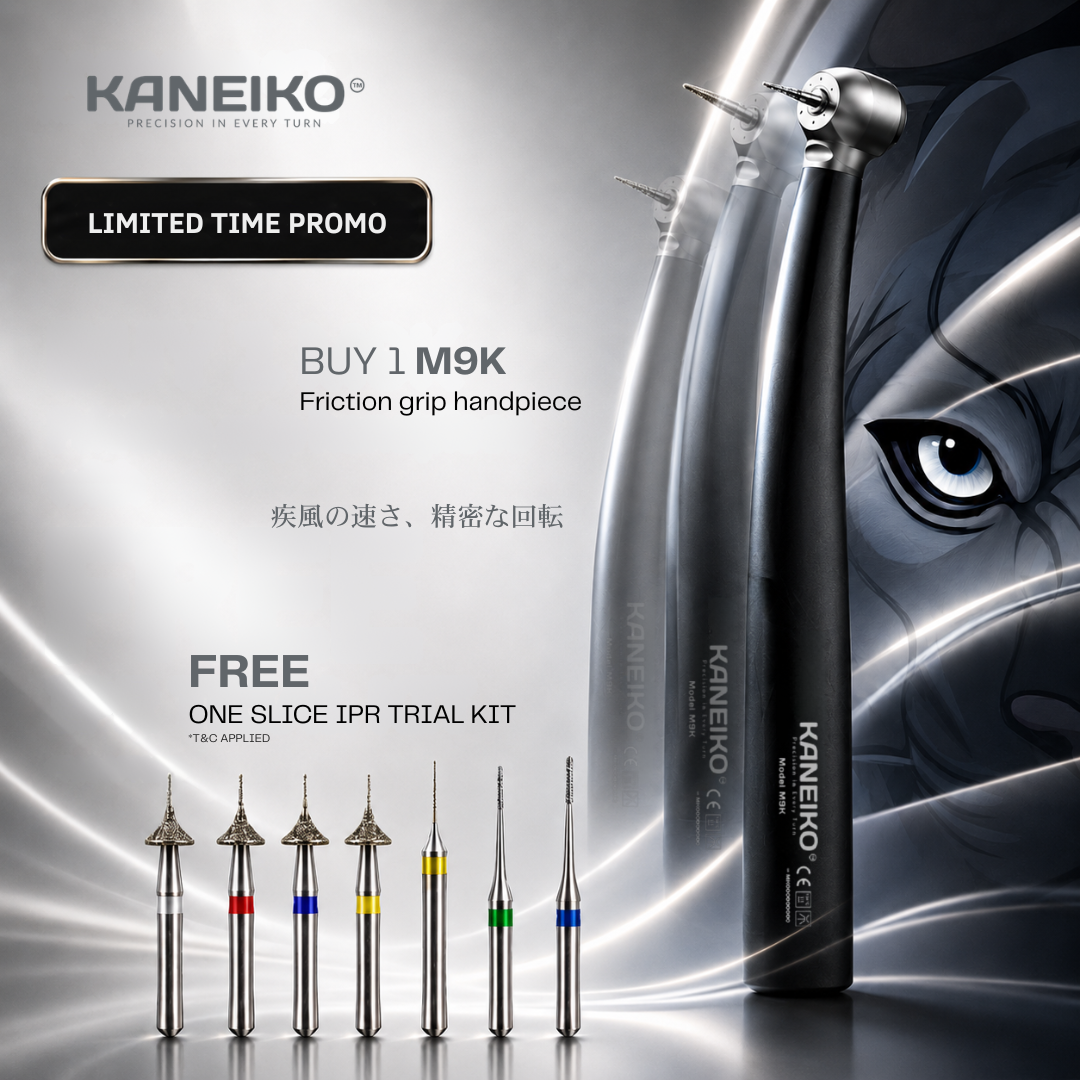 Kaneiko air turbine master torque Model M9K handpiece with Mr.Bur IPR Kit